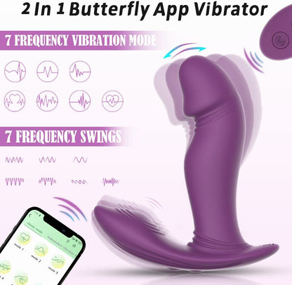 APP Control Duo action Dildo - Vibratoy Shop