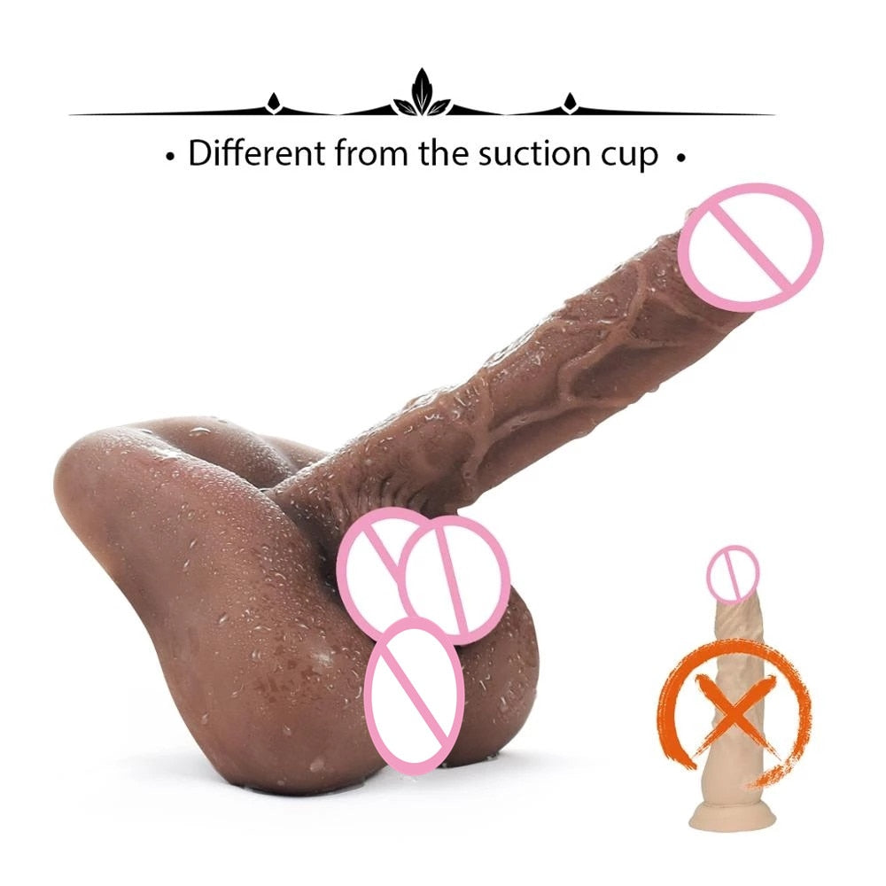 Balls On Ground Dildo - Vibratoy Shop