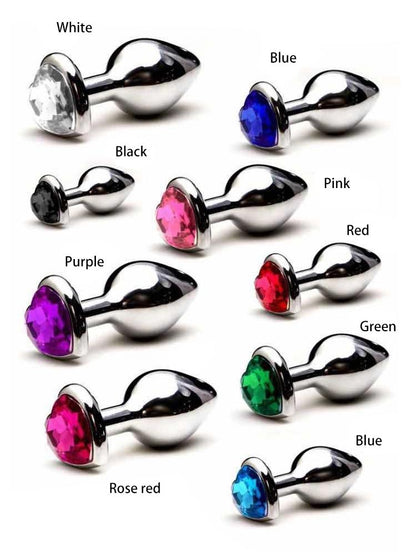 Diamond Heart-Shaped Anal Plug - Vibratoy Shop