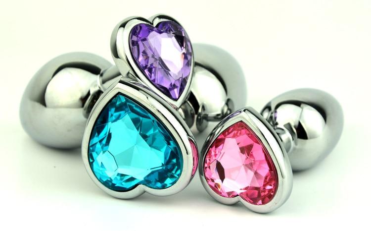 Diamond Heart-Shaped Anal Plug - Vibratoy Shop