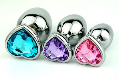 Diamond Heart-Shaped Anal Plug - Vibratoy Shop