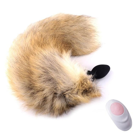 Fox Tail Anal Plug Vibrator - Vibratoy Shop