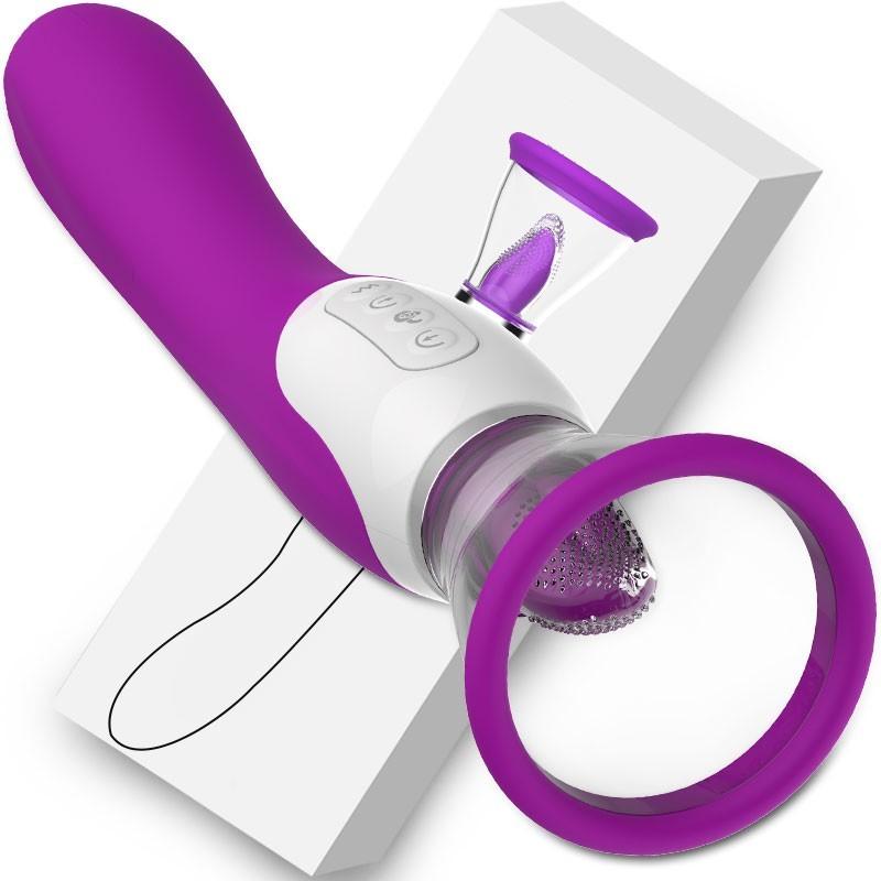 Tongue Sucking Vibrator purple