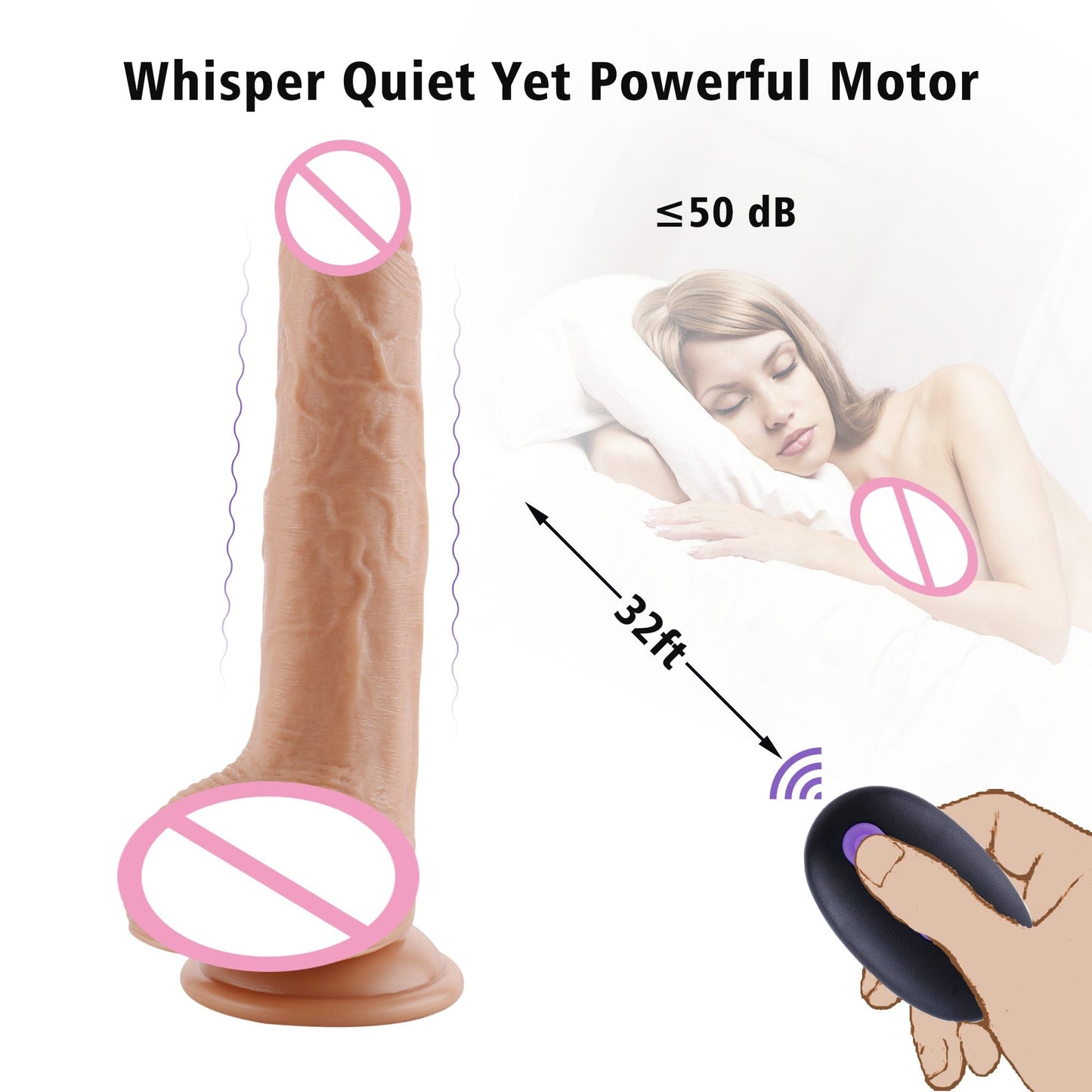 Remote Control Thrusting Dildo - Vibratoy Shop