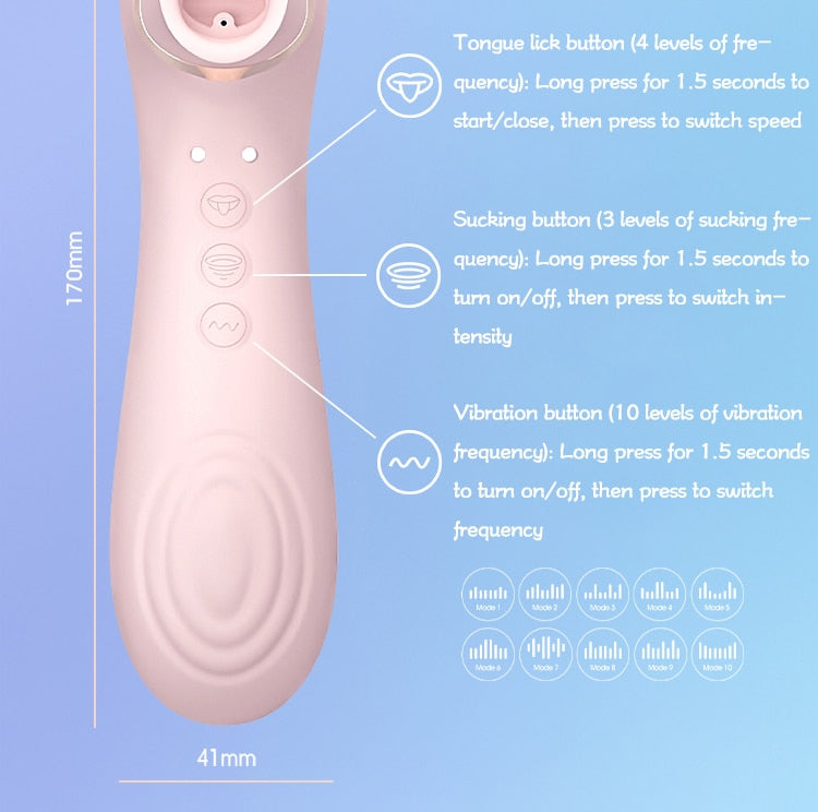 Tongue licking Vibrator - Vibratoy Shop