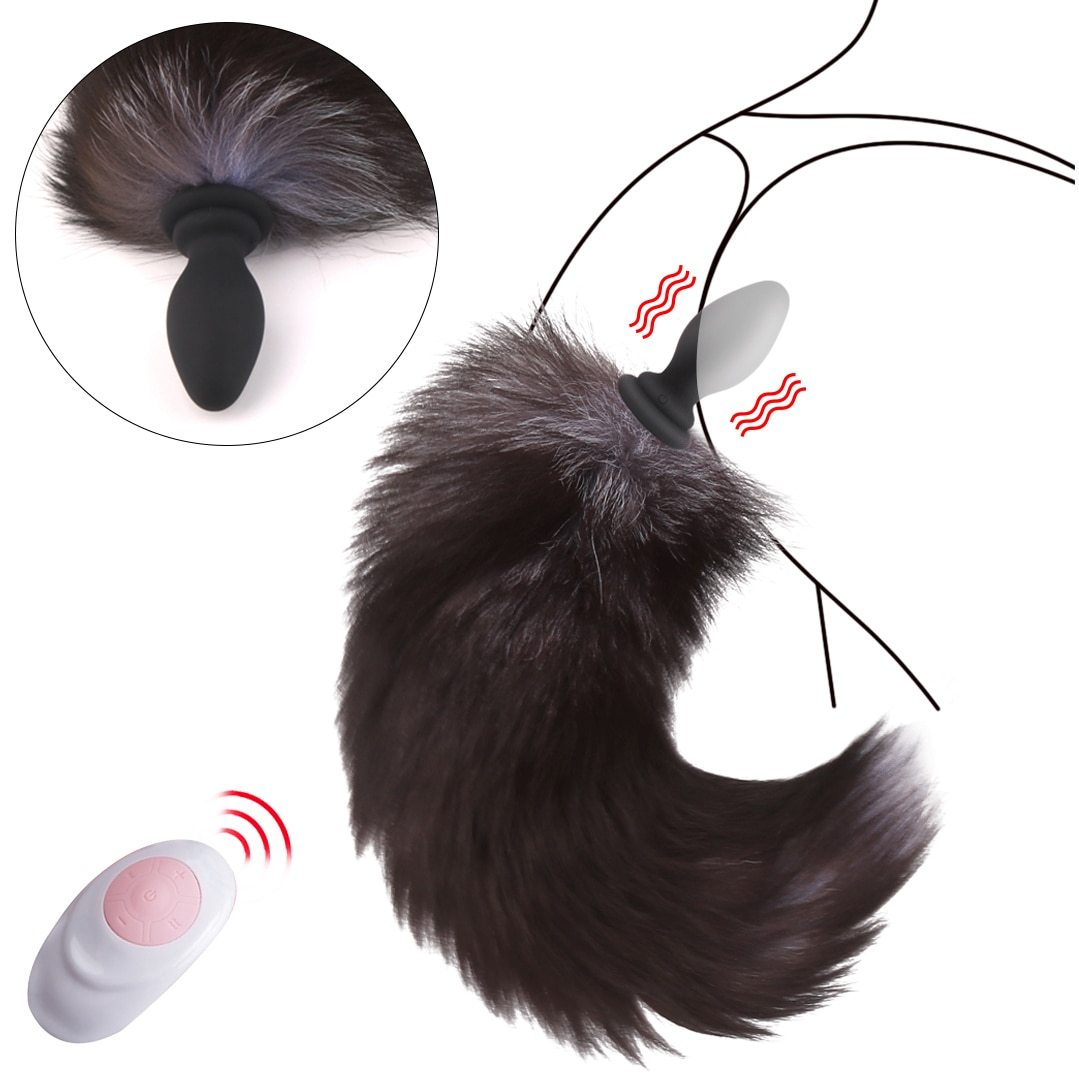 Fox Tail Anal Plug Vibrator