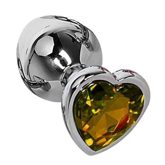 Diamond Heart-Shaped Anal Plug