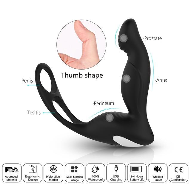 Wearable Male Anal Remote Vibrator