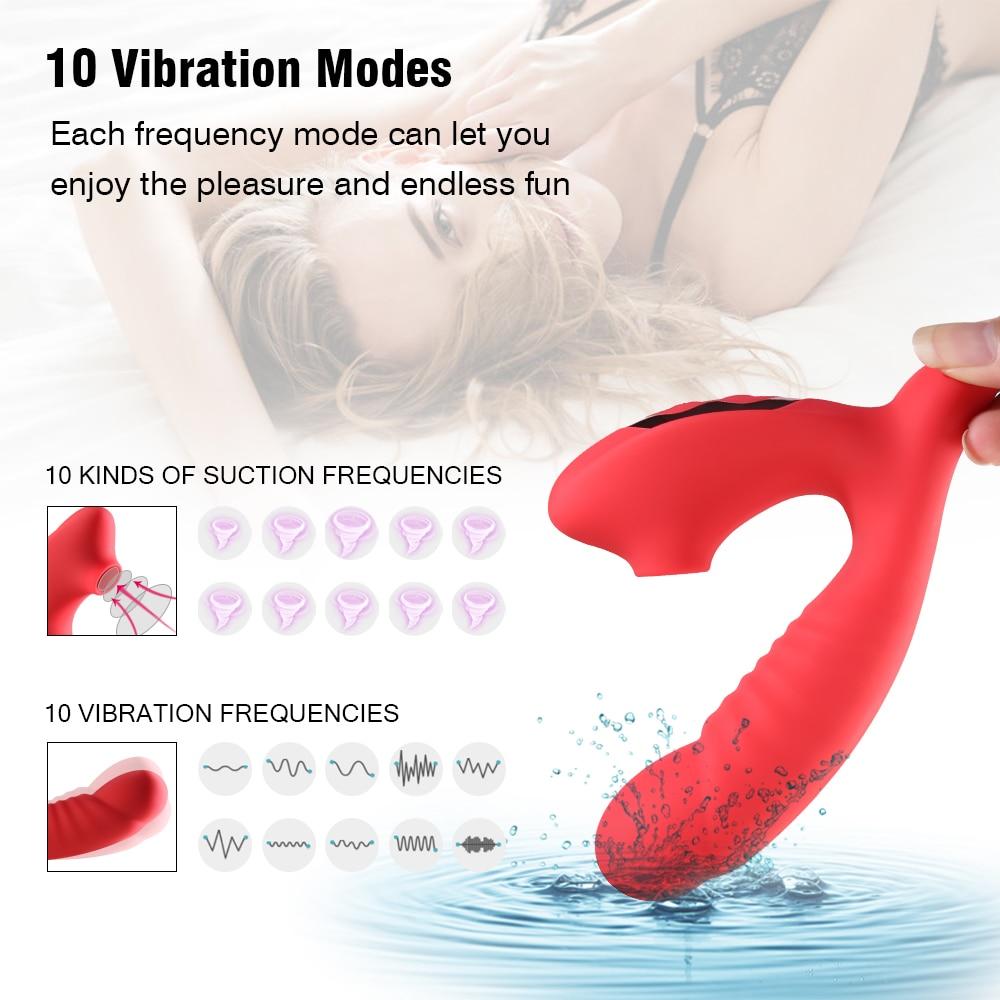 Clit Sucking vibrator Dildo